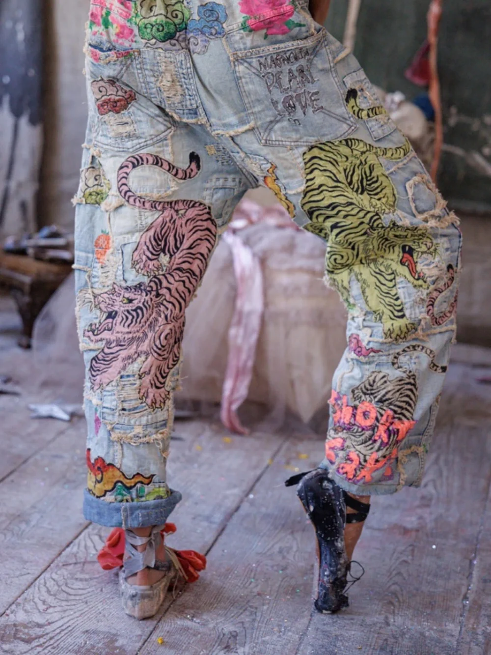 🐅NWT MAGNOLIA PEARL BIRCH WONDER MINER DENIMS🐅 - Picture 6 of 8